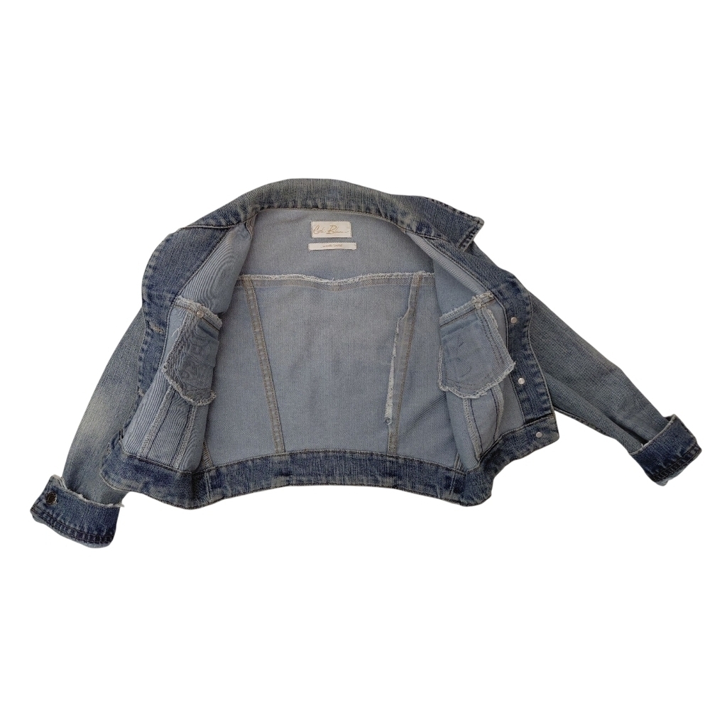 Costa Blanca Classic Blue Denim Crop Jacket - Picture 3 of 6